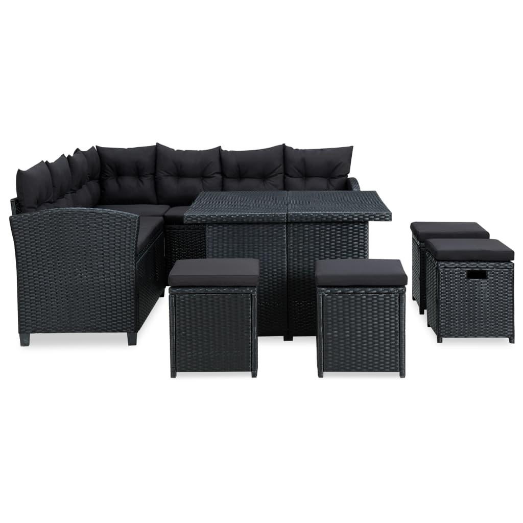 VidaXL Garten-sofa-set poly-rattan  