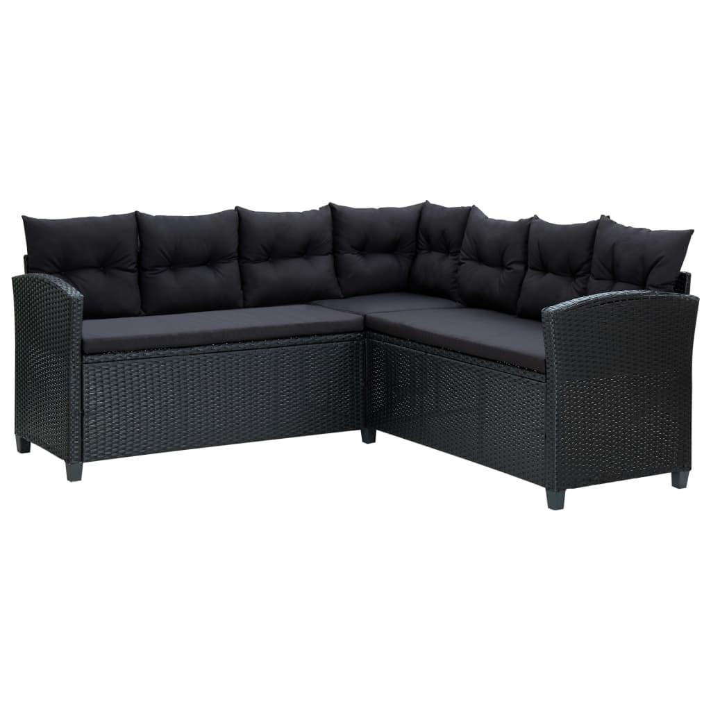 VidaXL Garten-sofa-set poly-rattan  