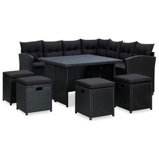 VidaXL Garten-sofa-set poly-rattan  