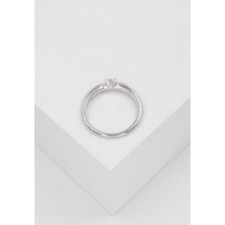 MUAU Schmuck  Bague Solitaire Diamant 0.20ct. or blanc 750 