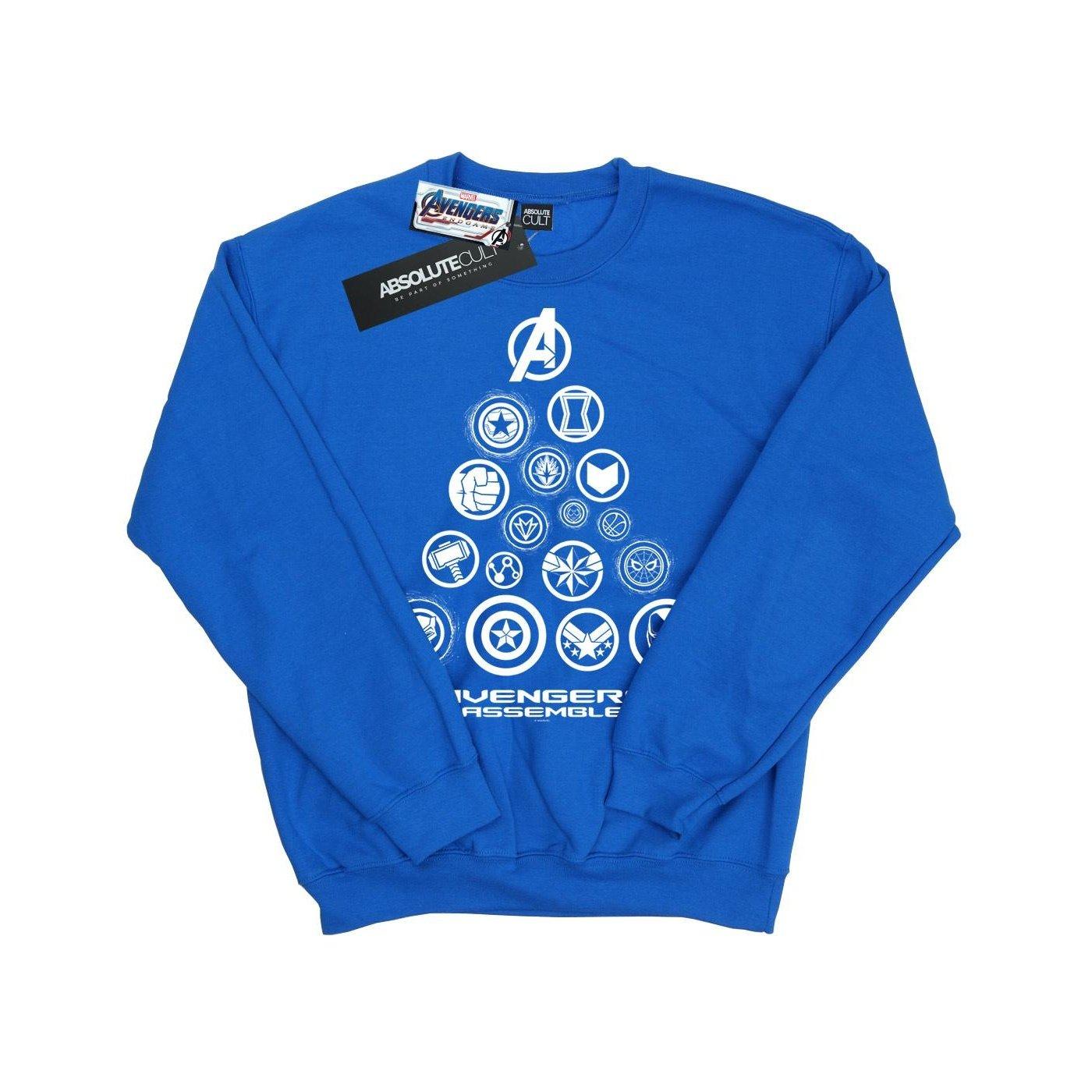 Image of Avengers Endgame Pyramid Icons Sweatshirt Damen Königsblau XXL