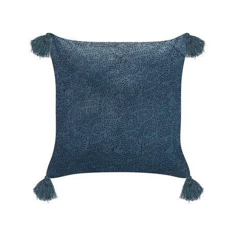 Beliani Coussin en Velours Boho SETARIA  