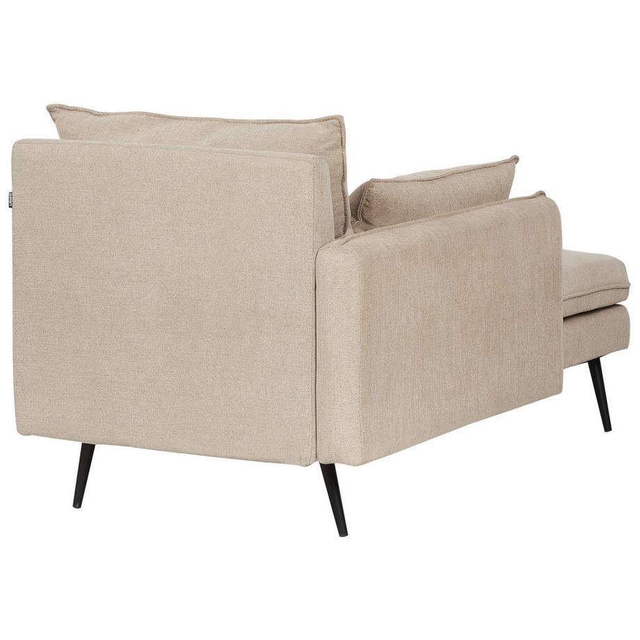 Beliani Rechtsseitige Chaiselongue aus Stoff Minimalistisch YERRES  