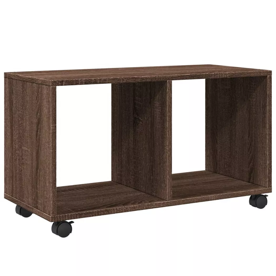 vidaXL Armoire roulante chêne marron 72x33x42,5 cm bois d'ingénierie