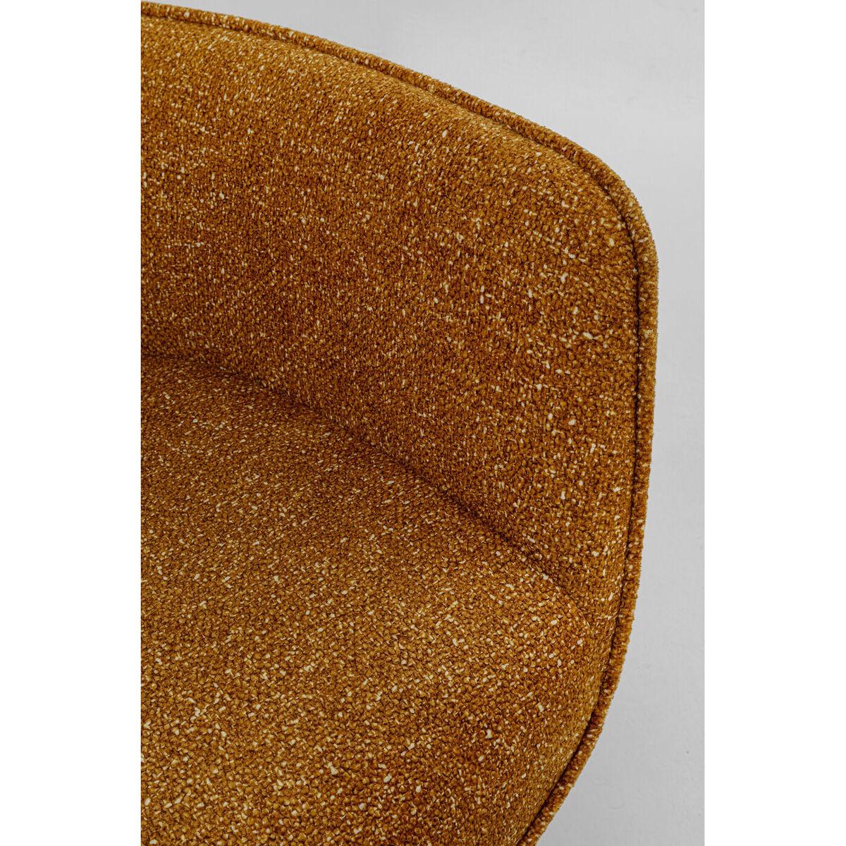 KARE Design Fauteuil pivotant Jules jaune  