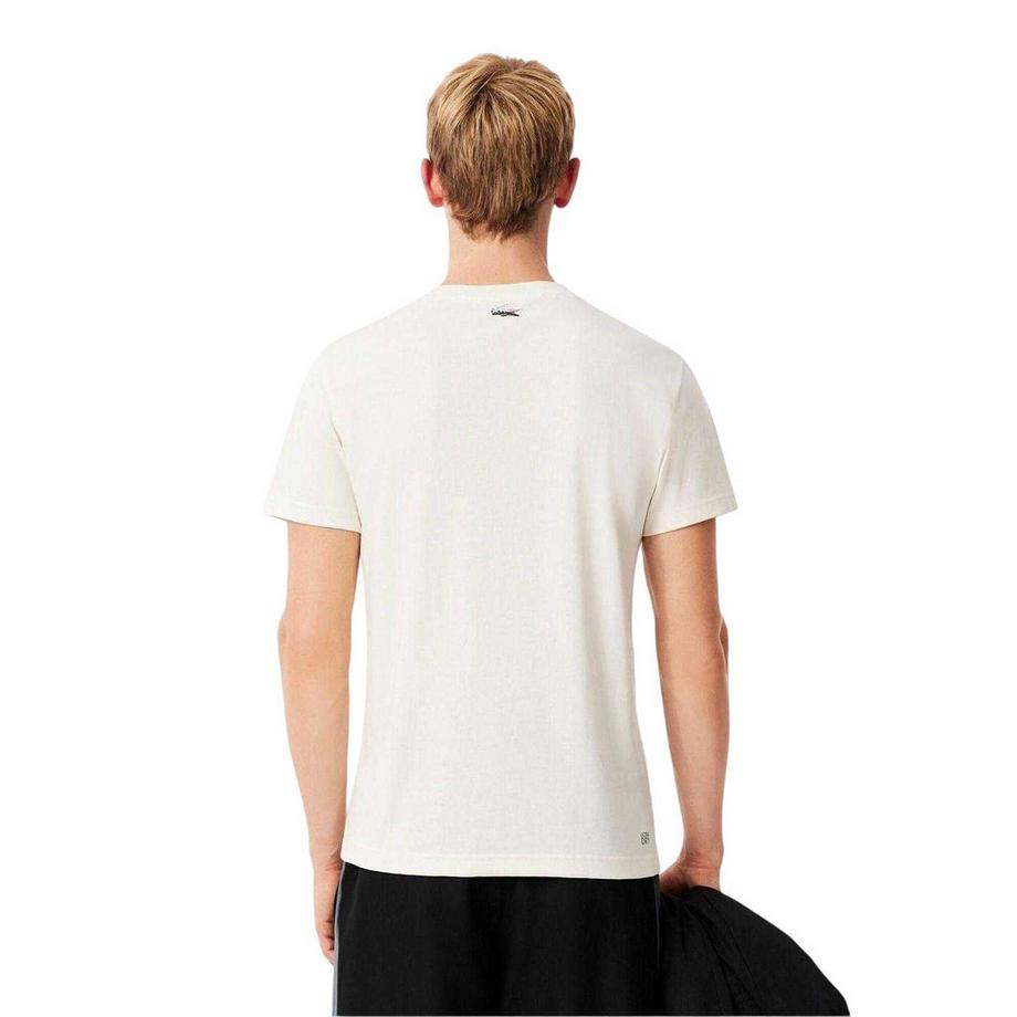 LACOSTE Jersey T-Shirt mit Krokodilprint  