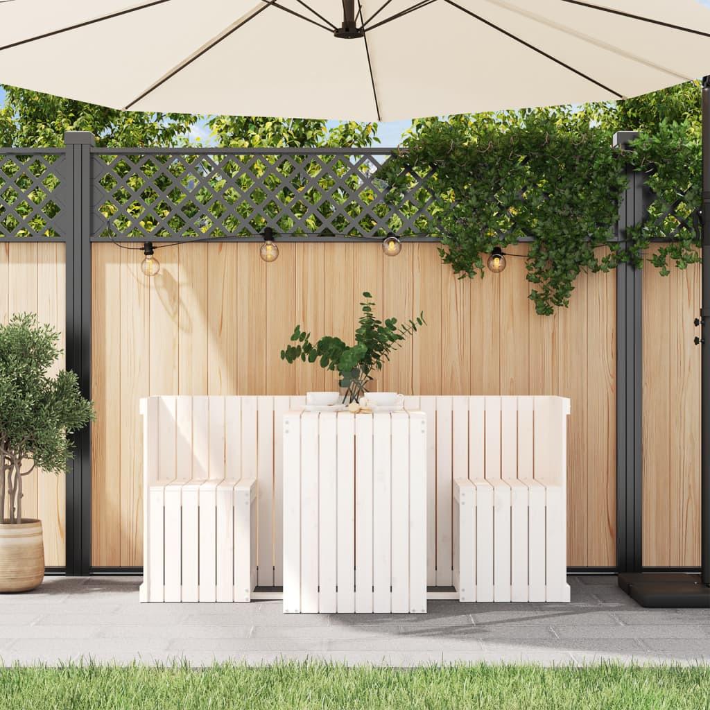 VidaXL Ensemble de balcon bois de pin  