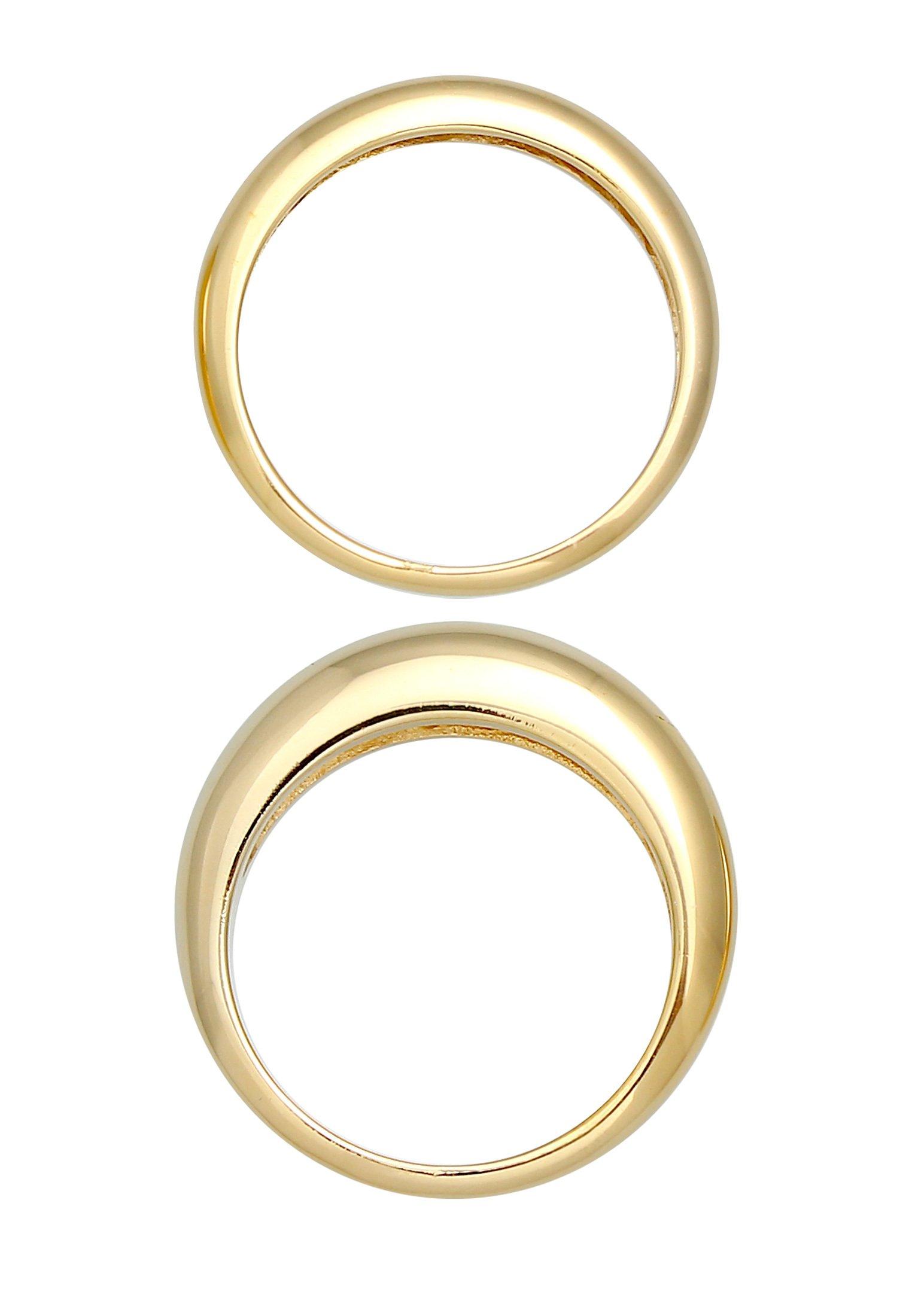 Elli  Ring Bandring Basic Klares Design 2Er Set 