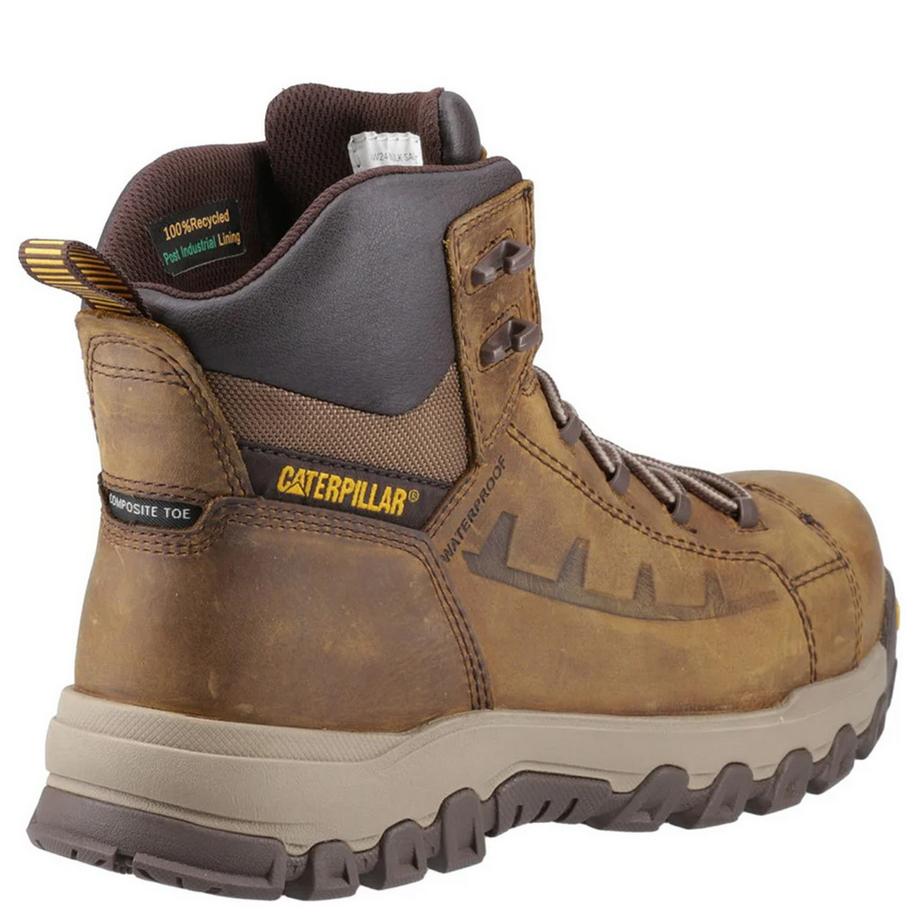Caterpillar Threshold Rebound Sicherheitsschuhe Narbiges Leder  