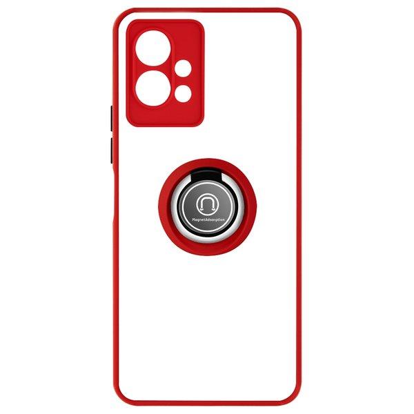 Avizar  Coque Vivo Y55 5G Rouge avec Anneau 