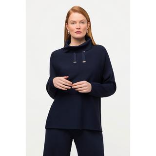 Ulla Popken  Pullover, Oversized, Stehkragen, Fledermaus-Langarm 