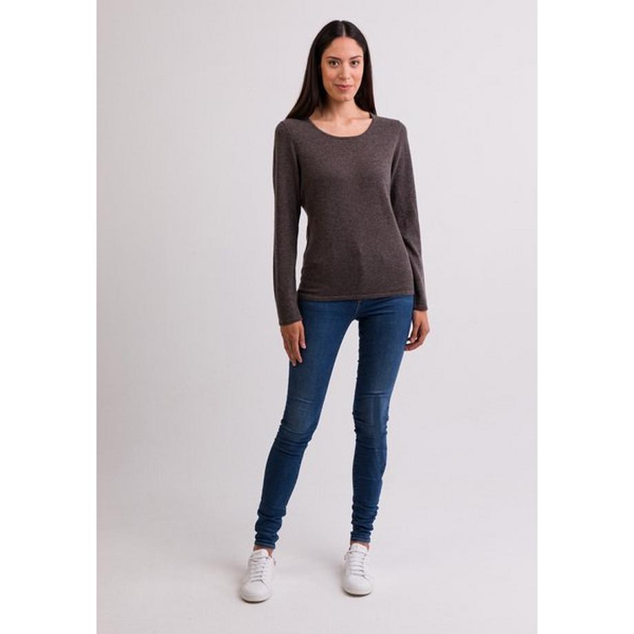 CASH-MERE.CH Pull Col Rond Cachemire  