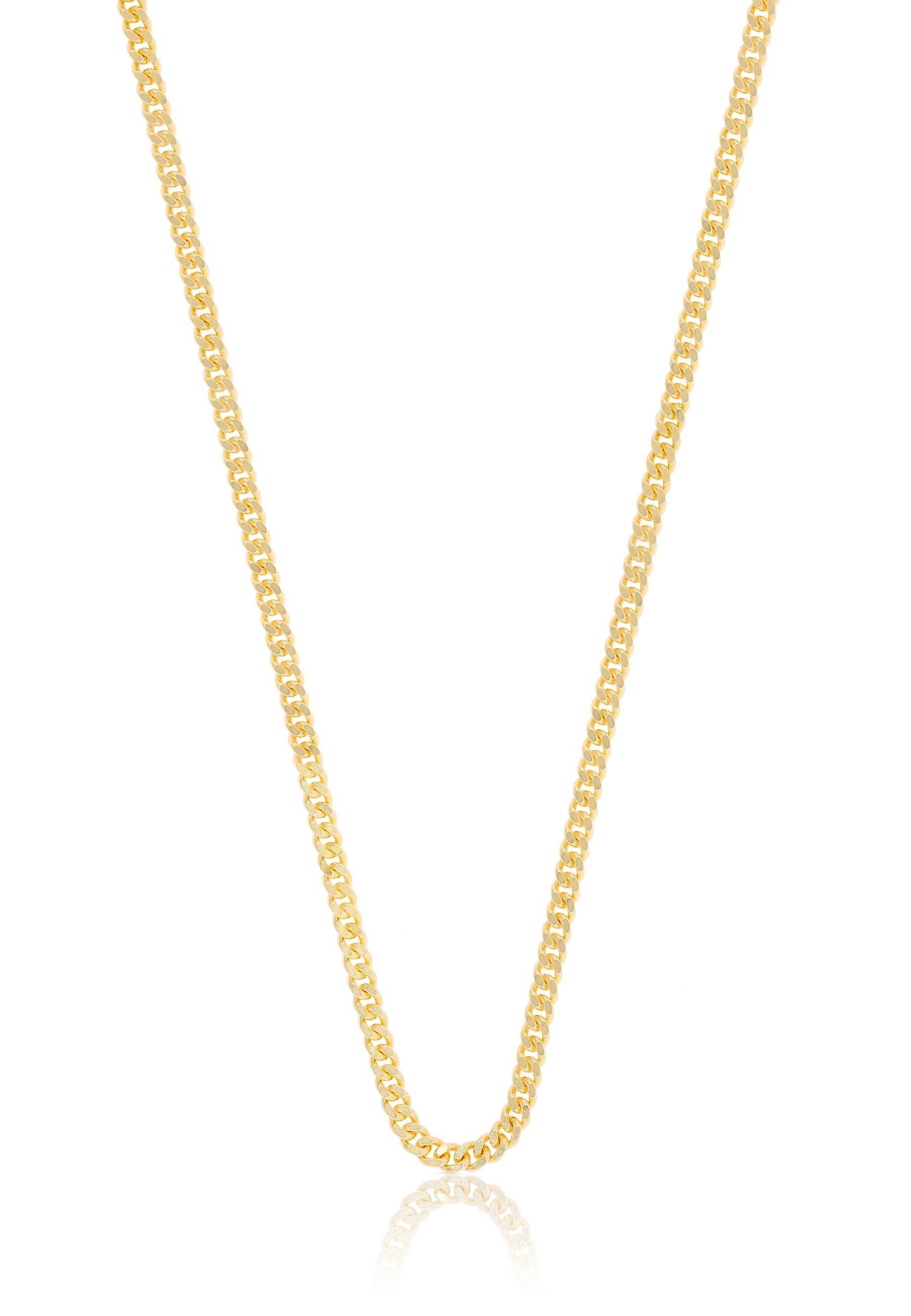 MUAU Schmuck  Collier Panzer Gelbgold 375, 2.1mm, 40cm 