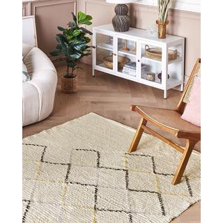 Beliani Tapis en Coton Moderne TEZPUR  