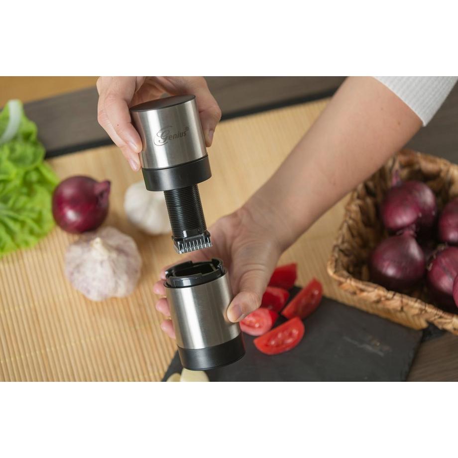 Genius Knoblauch Schneider Edelstahl G7  