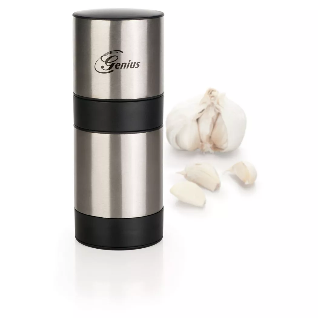 Genius - Knoblauch Schneider Edelstahl G7, Silber, 16cm