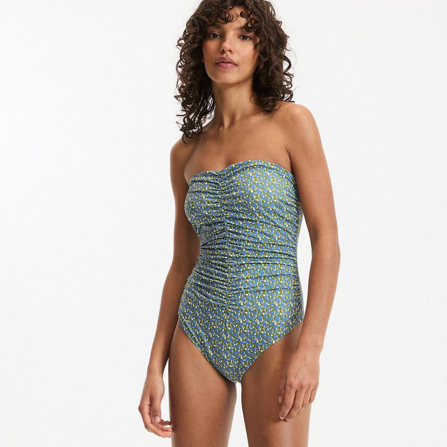 La Redoute Collections Costume da bagno intero senza spalline con motivo floreale  