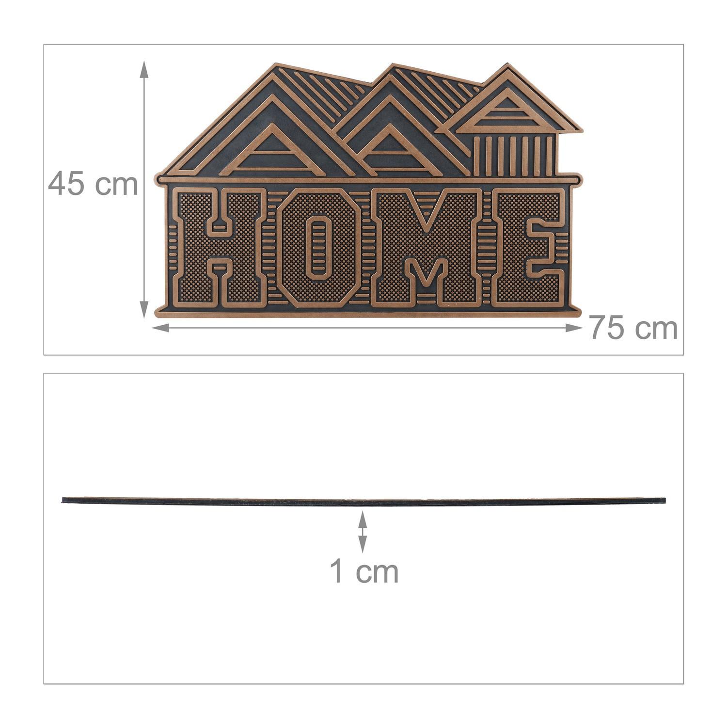 B2X Fußmatte Rubber Home in Kupfer  