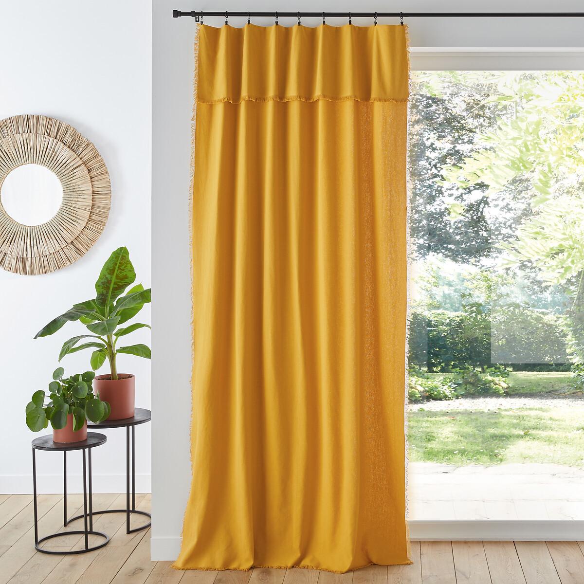 Image of Vorhang Panama Aus Natté-baumwolle Unisex Gelb 135X280CM