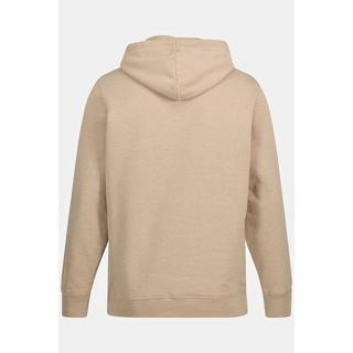 JP1880  Sweat-shirt à capuche et poche kangourou, flocage en tissu bouclé 