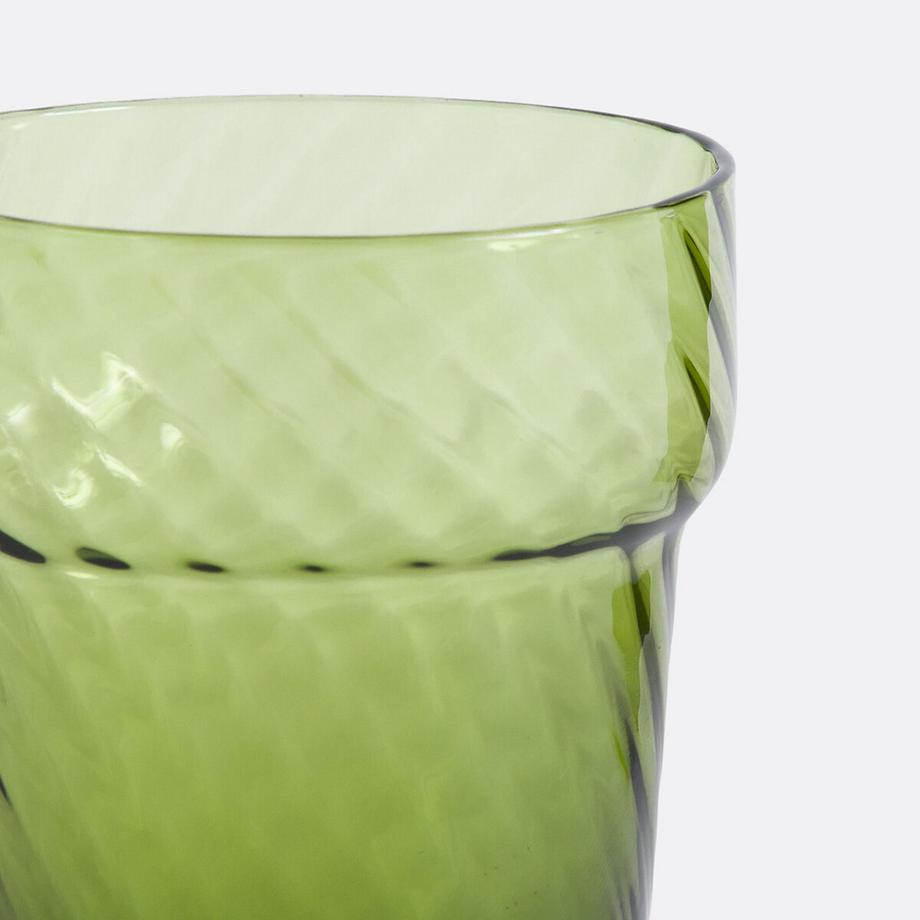 La Redoute Intérieurs Set von 4 farbigen gedrehten Wassergläsern  