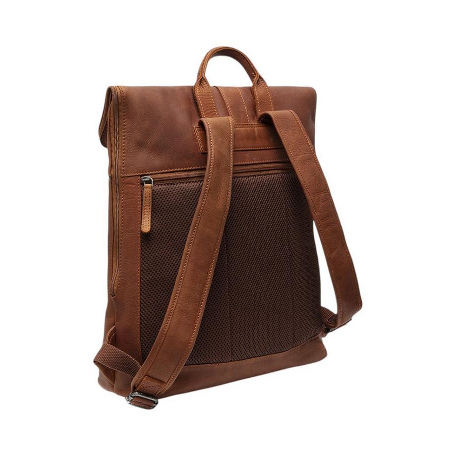 Chesterfield Larsson Sac à dos pour ordinateur portable en cuir cognac  