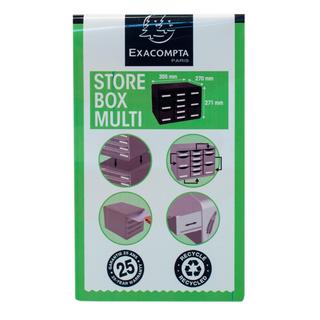 Exacompta Schubladenbox STORE BOX MULTI, 11 offene Schubladen, Black Office  