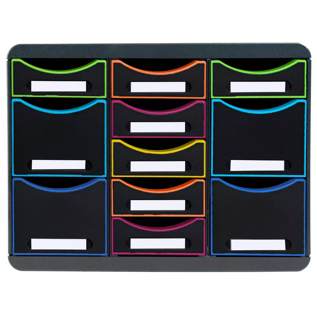 Exacompta Office Store Box Multi Black/Harlequin