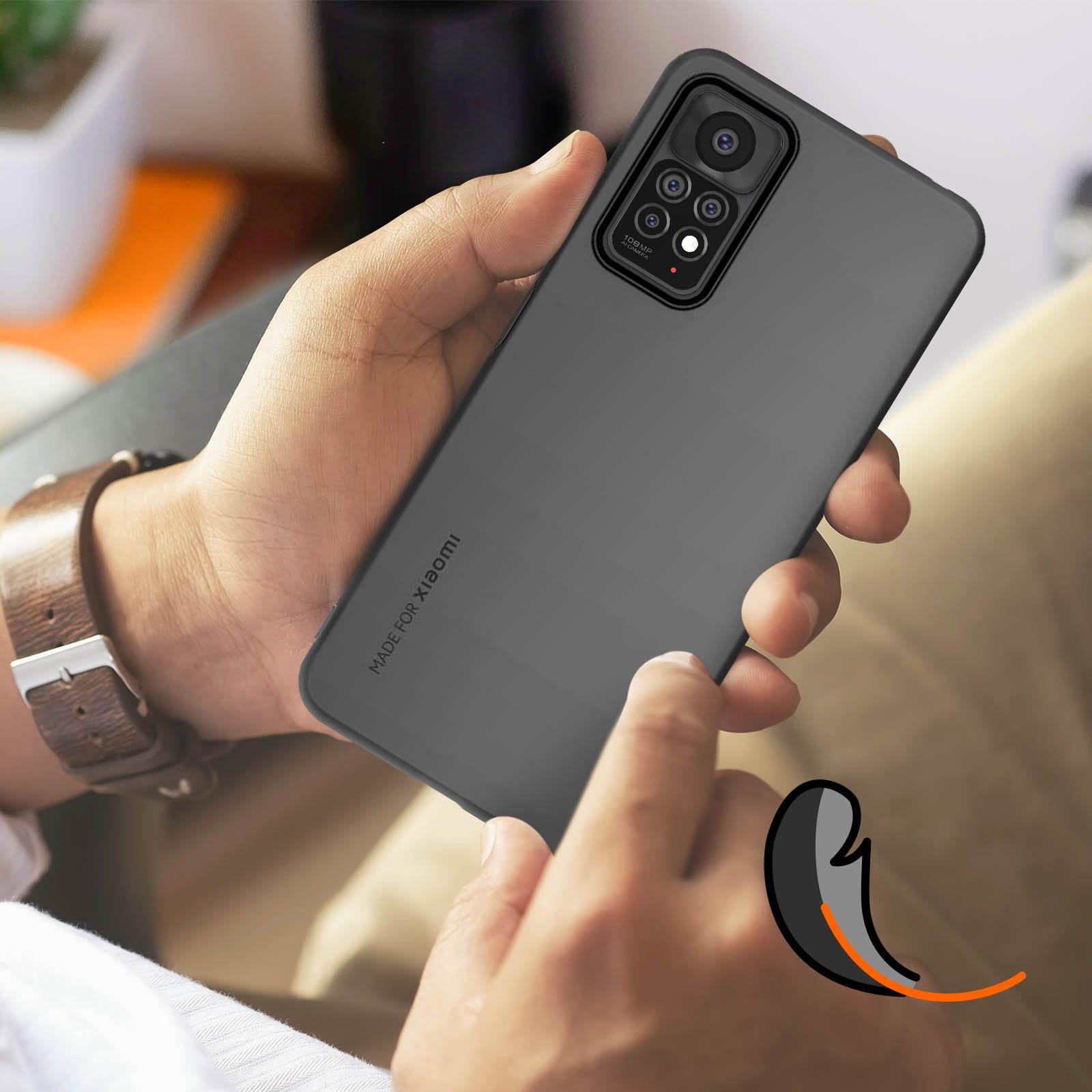 Made For Xiaomi  Halbstarre TPU-Schutzhülle für  Redmi Note 11 Pro 4G/5G, hergestellt für  Black 