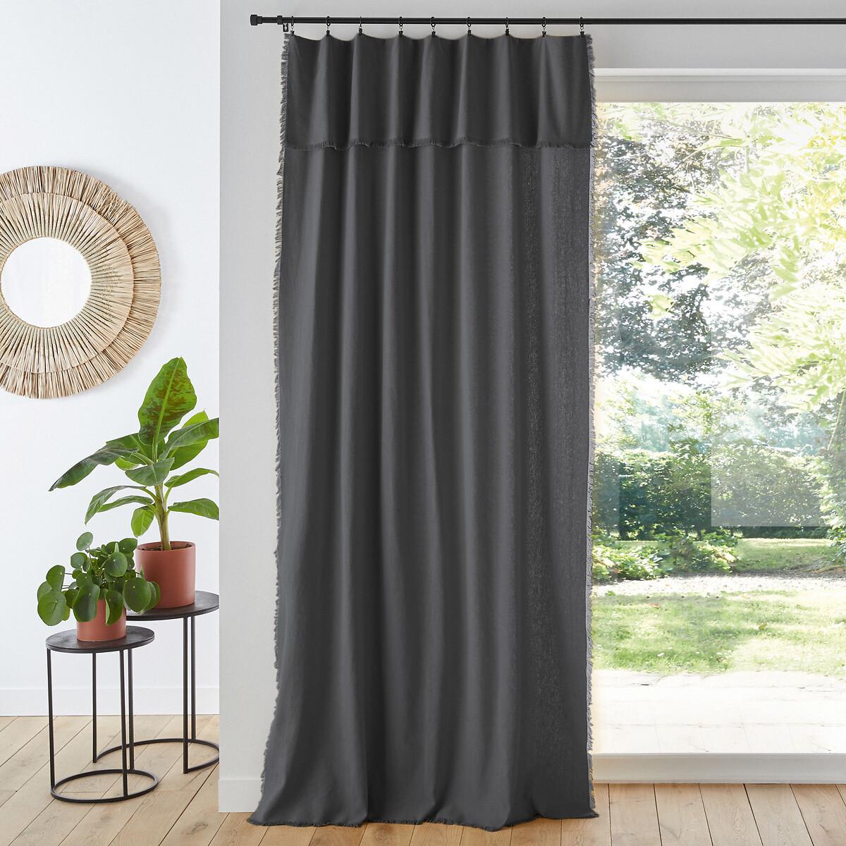 Image of Vorhang Panama Aus Natté-baumwolle Unisex Grau 135X280CM
