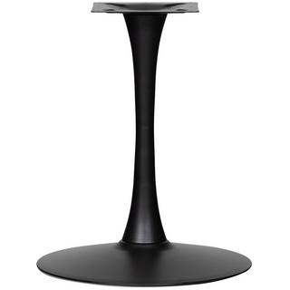 mutoni living Piètement de table Bistro forme trompette noir mat  