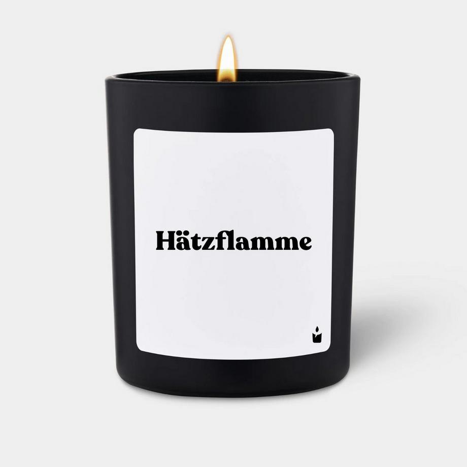 Duftkerze Schwarz Woody Hätzflamme