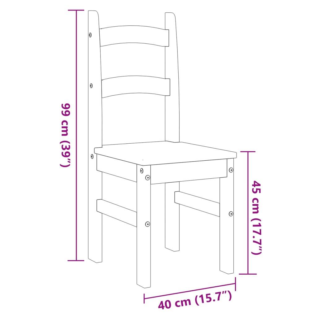 VidaXL sedia da pranzo Legno di pino  