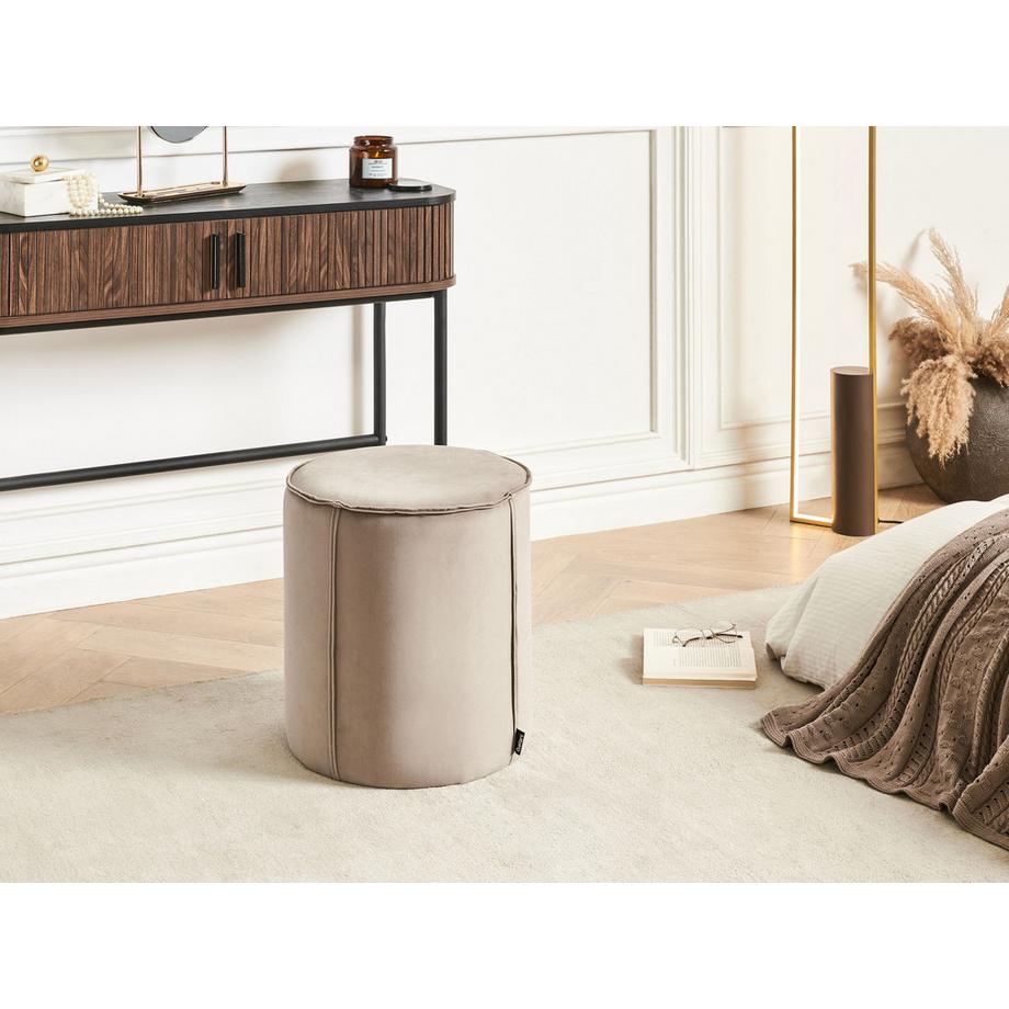 Beliani Pouf en Velours Moderne SEDONA  