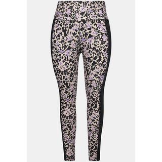 Ulla Popken  Leggings sportivi ad asciugatura rapida con design leopardato e materiale riciclato 