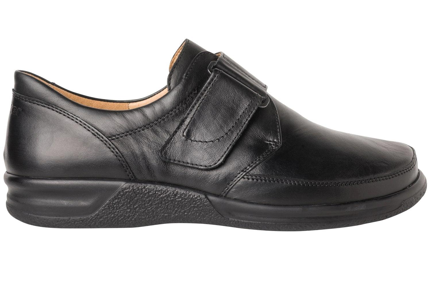 Image of Kurt - Leder Loafer Herren Schwarz 46