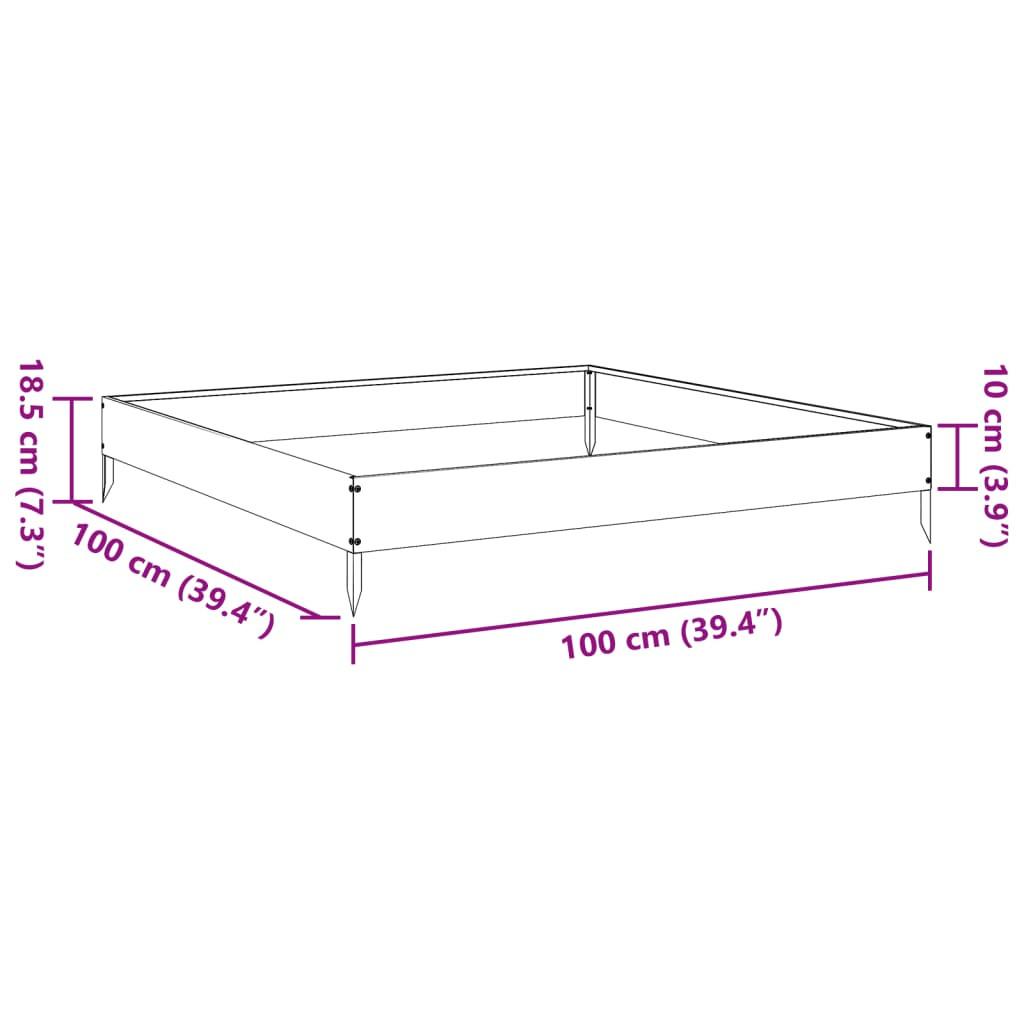 VidaXL Lit surélevé de jardin acier  