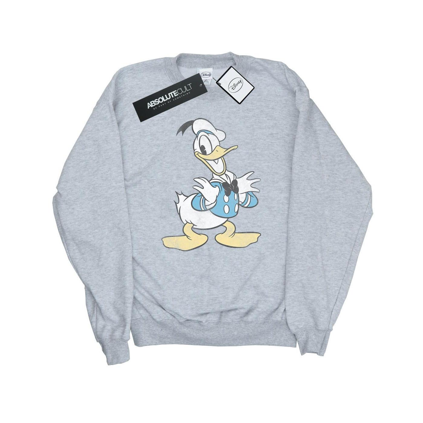 Image of Donald Duck Posing Sweatshirt Damen Grau S