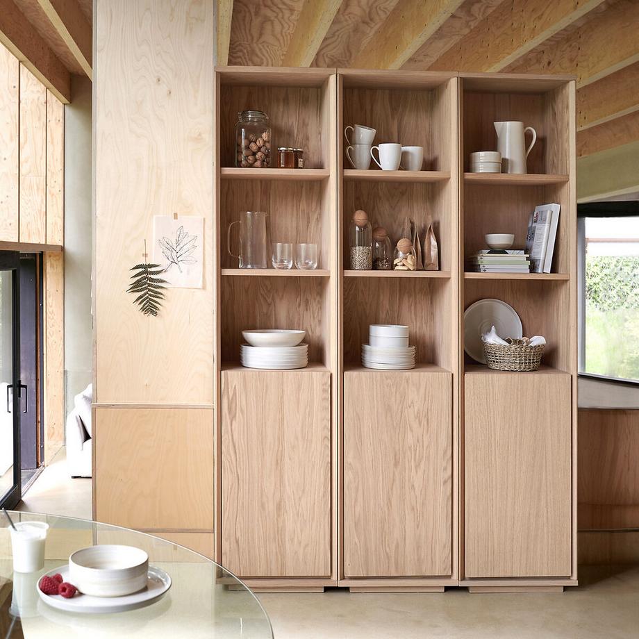 La Redoute Intérieurs Bücherregal mit Eichenfurnier Norrem  