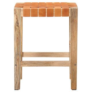 VidaXL Tabouret de bar cuir  