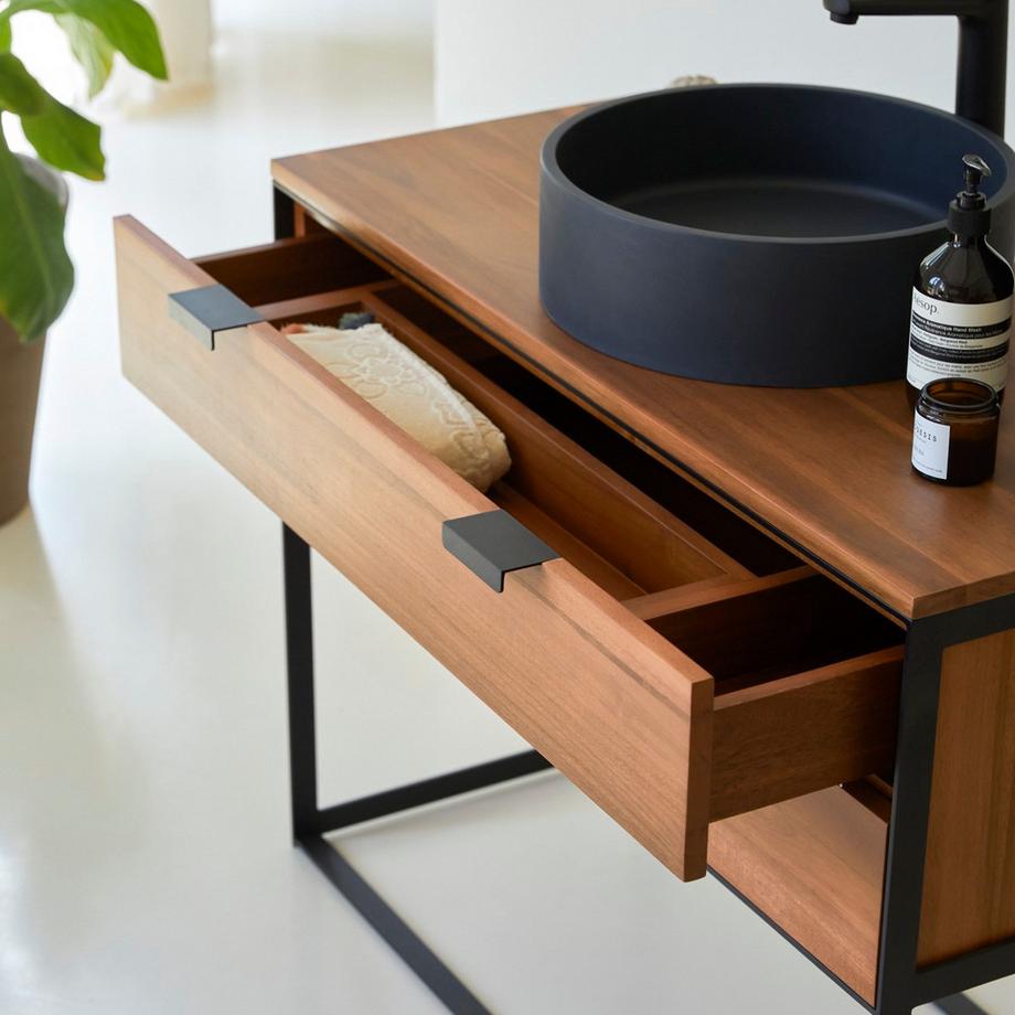 Tikamoon Mobile da bagno in acacia massello 100 cm Urban  