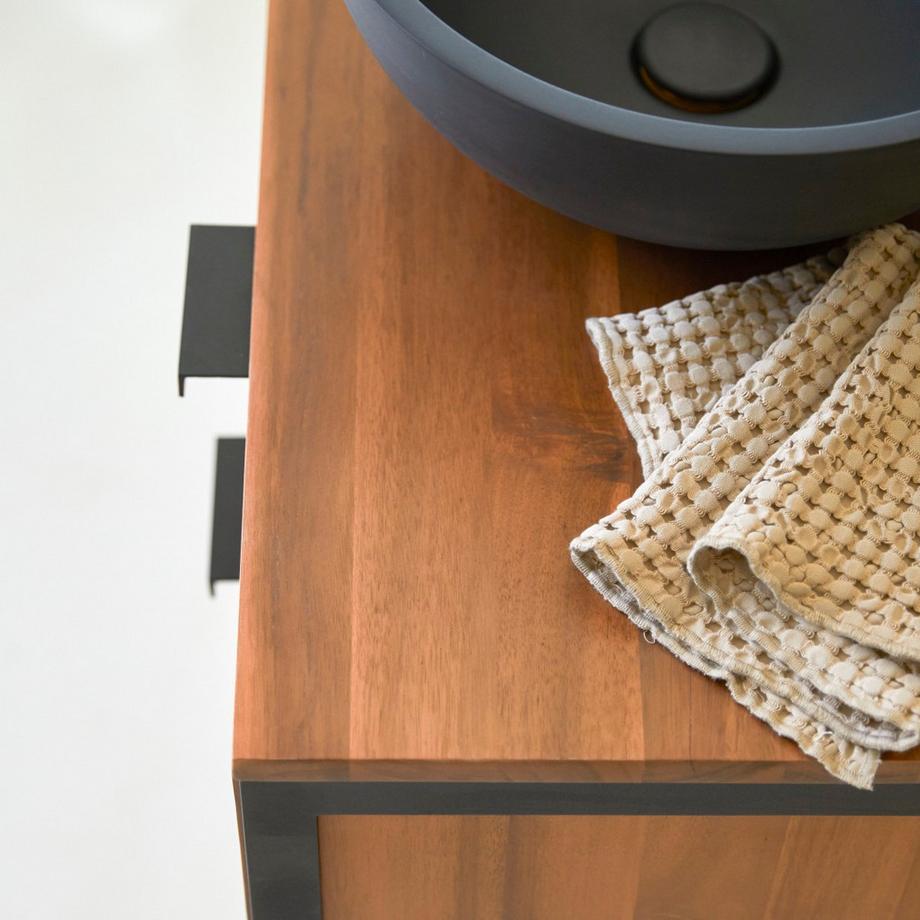 Tikamoon Mobile da bagno in acacia massello 100 cm Urban  