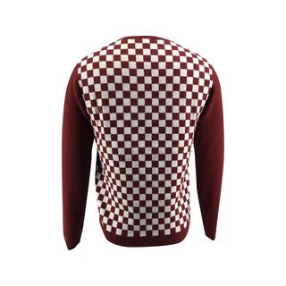 Bellemere New York  Kaschmir-Merino-Fantasy-Pullover mit Checker-Print 