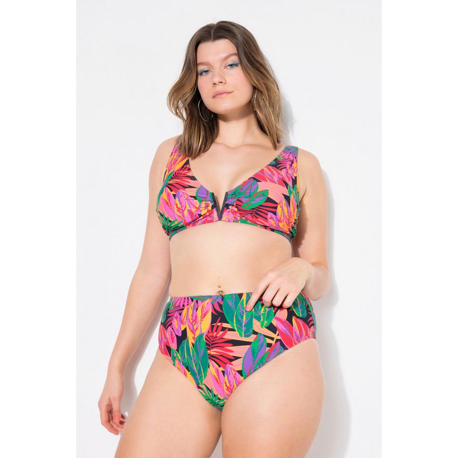 Studio Untold Slip bikini vita alta Shaping Stampa Jungle  