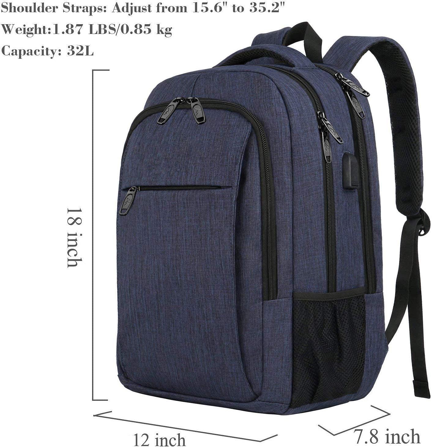 Only-bags.store Laptop-Rucksack  Zoll Schulrucksack Teenager wasserdichte Schultasche Anti-Diebstahl mit  