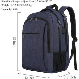 Only-bags.store Zaino per laptop impermeabile antifurto borsa da scuola  