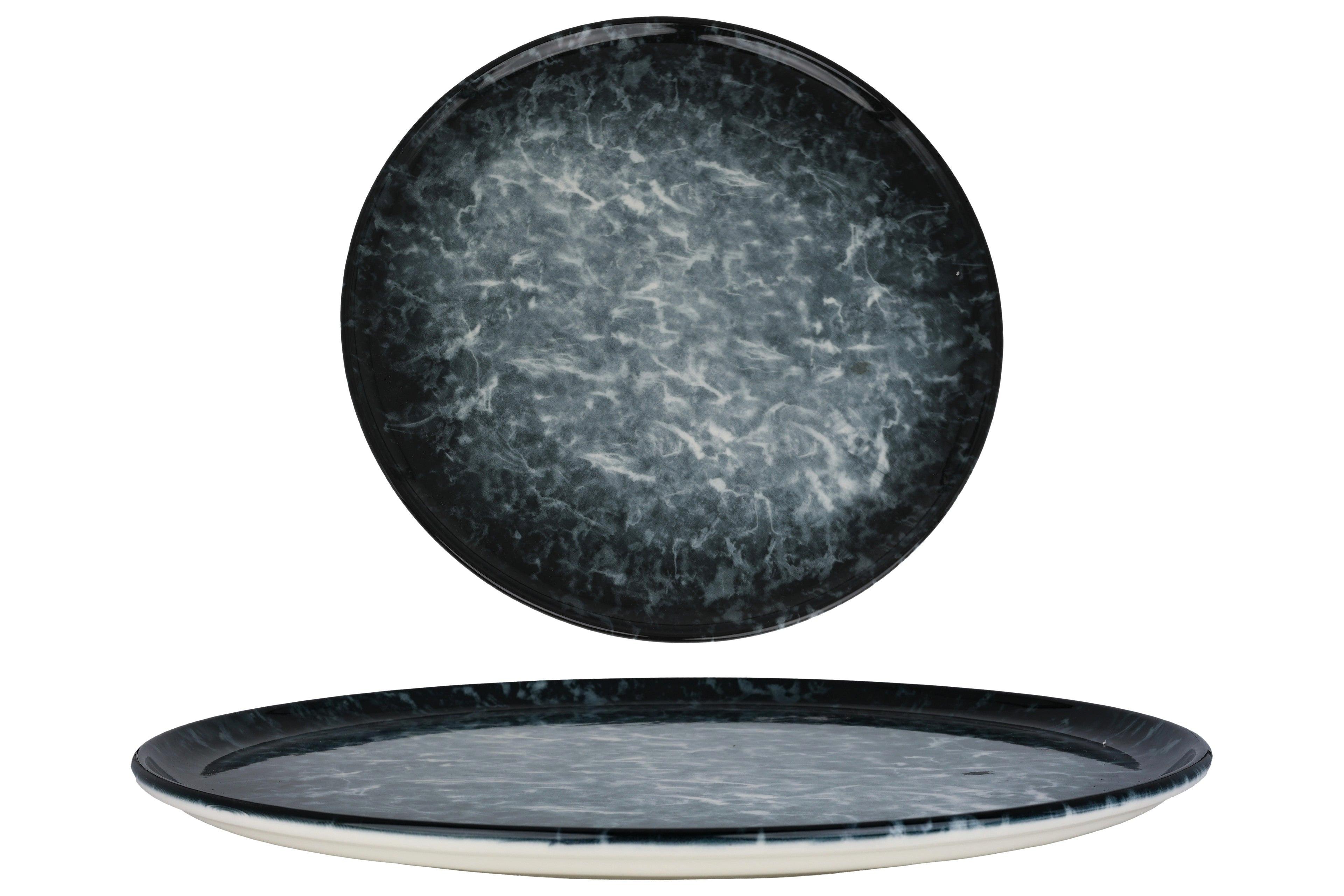 Image of Pizza Teller - Sepia - Porzellan - 2er Set Unisex Blau ONE SIZE