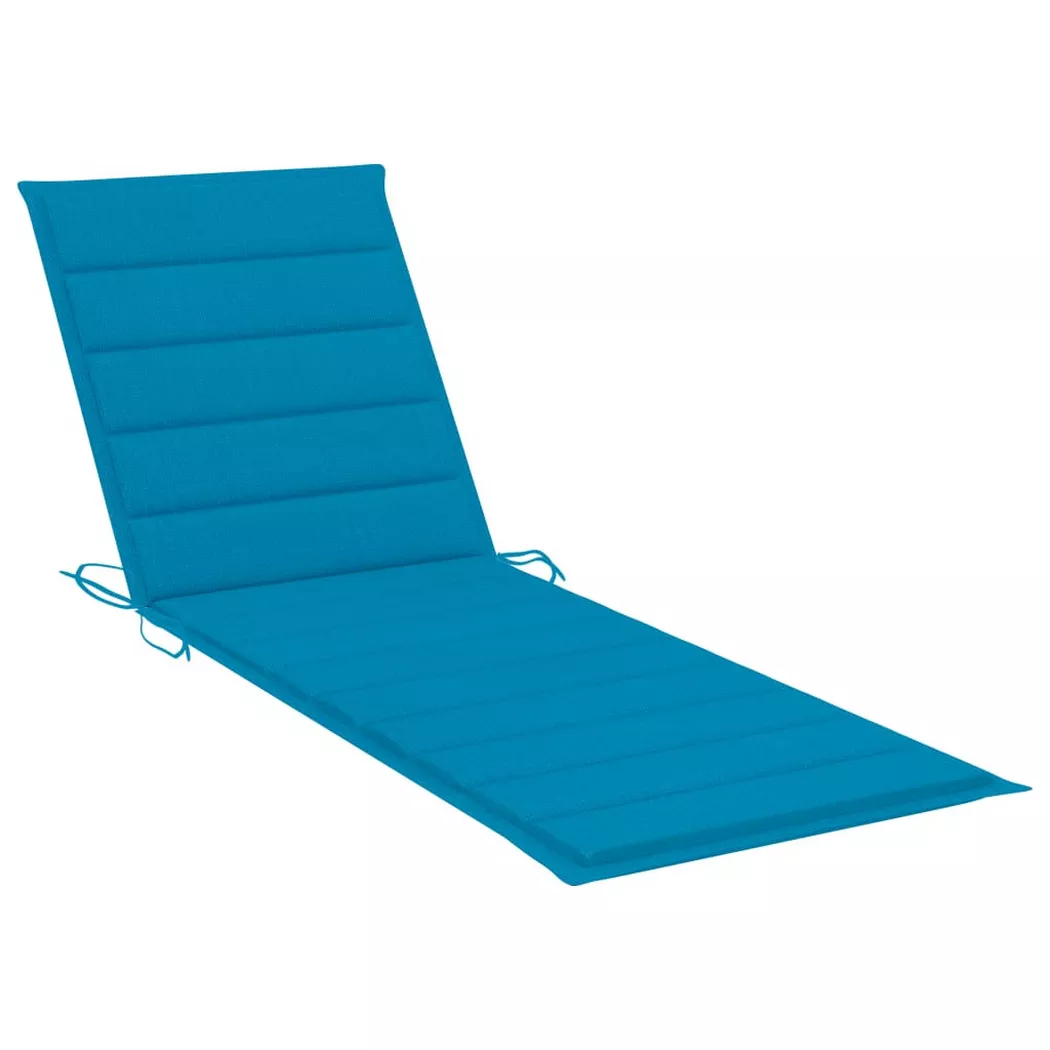 Coussin de chaise longue bleu 200x60x3 cm tissu oxford
