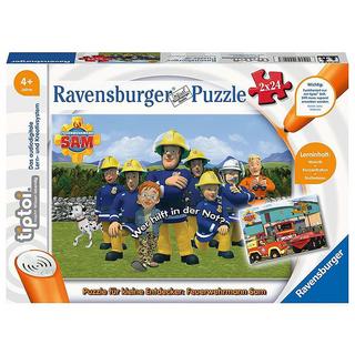 Ravensburger  tiptoi Puzzle für kleine Entdecker: Feuerwehrmann Sam (2x24) 