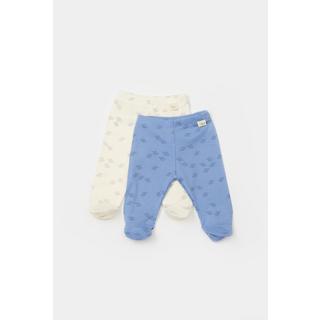 BabyCosy Organic  Pantalon à pied, 2 Pack 